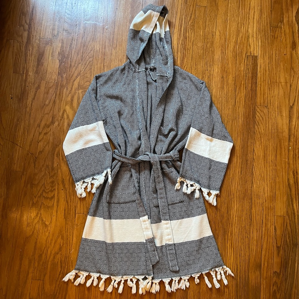 Diamond Peshtemal Turkish Towel Bathrobe